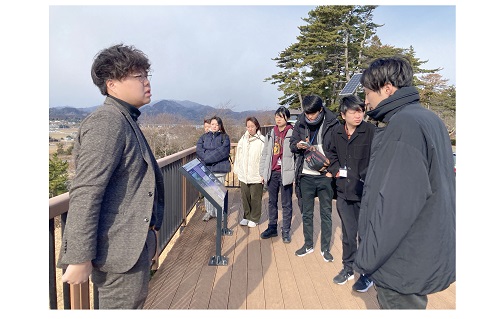 ▲地域おこし協力隊インターン生案内