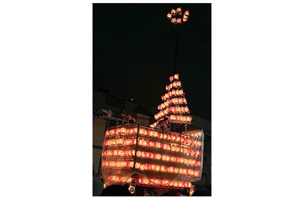 ▲七町の1つ亀谷の太鼓台