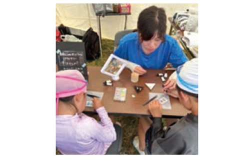 ▲湖南町での湖祭りワークショップ出店時